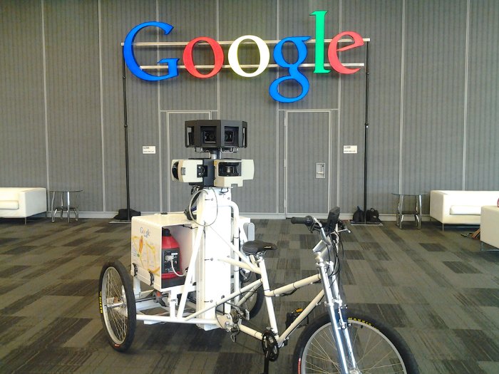 bici de google con camara street view