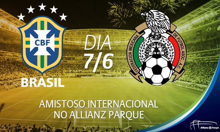 mexico vs brasil partido amistoso domingo 7 junio