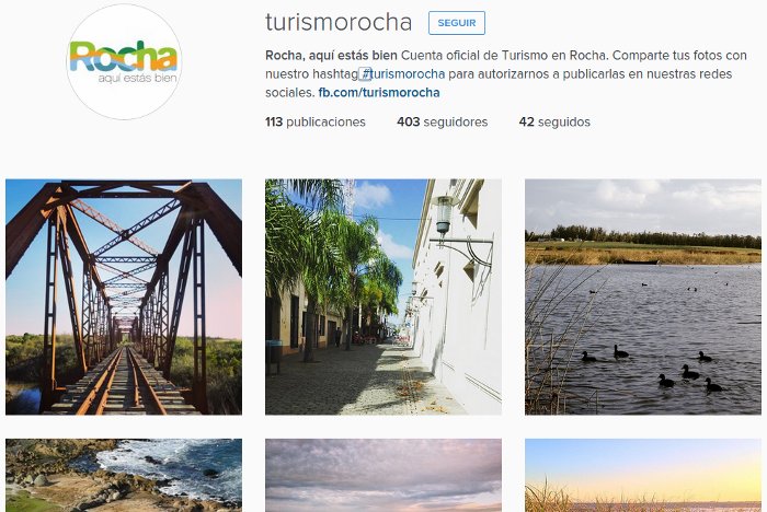 turismo rocha en instagram